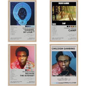 Uozylo 21 Savage Poster Music Album Cover Posters for Room Aesthetic Set of 4 Dorm Wall Art Decor 8x12 inch Unframed