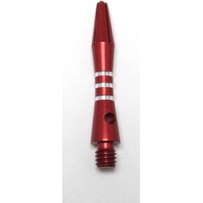 RED Aluminum Dart Shafts - 3 Sets (9 shafts), 2ba Dart Ex-Short + O'rings - 1 1/4 in - 3 Rings