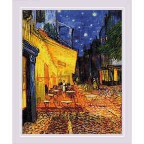 RIOLIS Counted Cross Stitch kit 2217 Café Terrace at Night After V. Van Gogh's Painting
