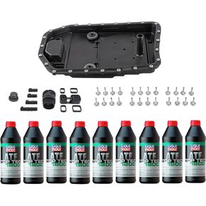 Complete Auto Transmission Service Kit 9L ATF, Pan Filter Assembly, Seals & Bolts for BMW select models 6HP19