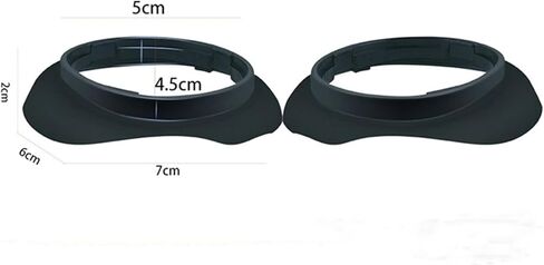VR Glasses Lens Protector Frame Compatible with Meta Quest 3, Anti-Scratches Glass Spacer Protection,Glasses Lens Insert Anti-Scratch Ring Glasses Bumper-Black in Saudi Arabia