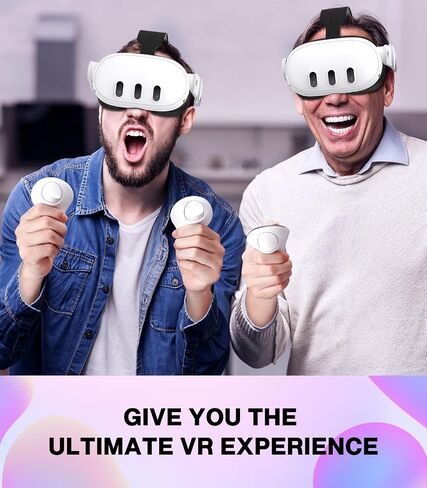 حزام رأس MoKo لجهاز Meta Quest 3، ملحقات متوافقة مع Oculus Quest 3 مع استبدال حزام Elite قابل للتعديل لتعزيز الراحة والدعم والانغماس في الألعاب في الواقع الافتراضي (حزام الرأس المريح فقط) in Saudi Arabia