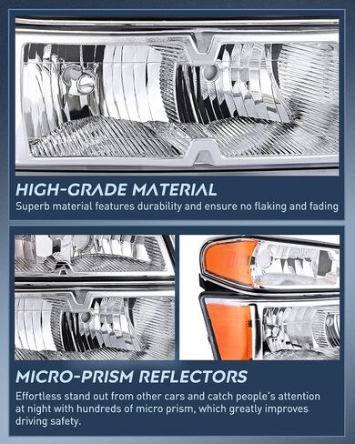 Nilight Headlights Assembly for 2004-2012 Chevy Colorado,GMC Canyon 2004 2005 2006 2007 2008 2009 2010 2011 2012, Headlamp Black Housing, 2 Years Warranty in Saudi Arabia