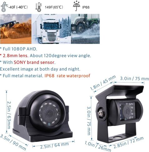 JOINLGO 4 Channel WiFi GPS 4G LTE Cellular 1080P Vehicle Bus CCTV DVR Video Recorder Kit Remote View on APP/Web 4 Side Front Rear View IP68 Backup Cameras for Truck RV Bus Van Fleet in Saudi Arabia