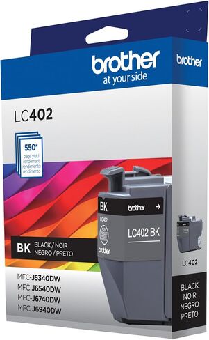 Brother Genuine LC402BK Standard Yield Black Ink Cartridge in Saudi Arabia