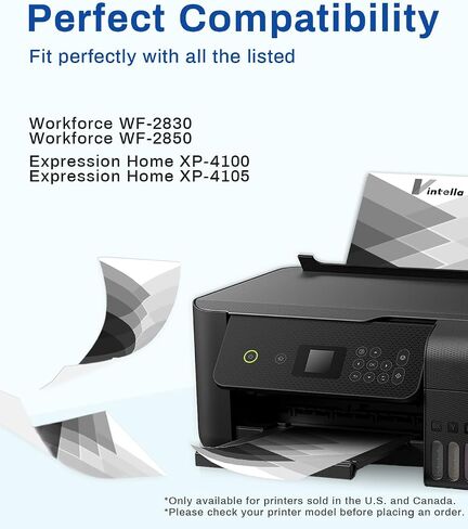 212XL Remanufactured Ink Cartridge Replacement for Epson 212 Black Ink Cartridges 212XL T212 T212XL for Expression Home XP-4100 XP-4105 Workforce WF-2830 WF-2850 Printer (Black Only, 2 Pack) in Saudi Arabia