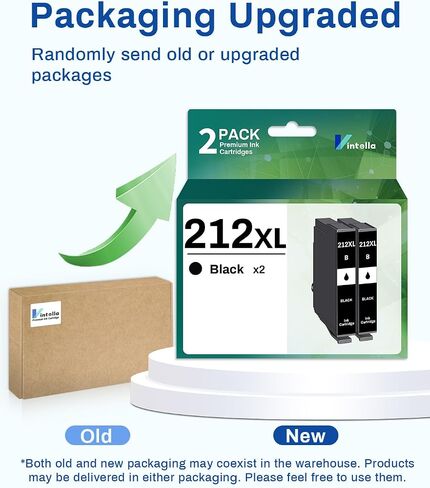 212XL Remanufactured Ink Cartridge Replacement for Epson 212 Black Ink Cartridges 212XL T212 T212XL for Expression Home XP-4100 XP-4105 Workforce WF-2830 WF-2850 Printer (Black Only, 2 Pack) in Saudi Arabia