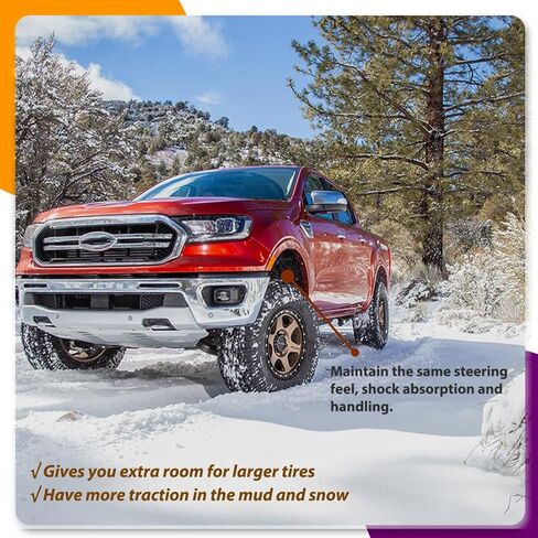 طقم رفع التسوية الأمامية 3 بوصة متوافق مع Ford F150 F250 F350 Super Duty 2WD Excursion 3 فواصل زنبركية رفع مع موسعات مسمار 3/4 بوصة in Kuwait