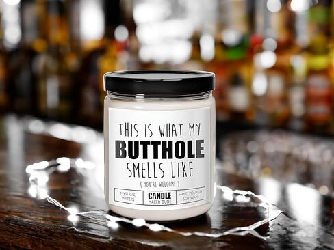 هذه هي رائحة مؤخرتي مثل الشمعة، فكرة هدية مضحكة للرجال والنساء وأفضل صديق in Kuwait