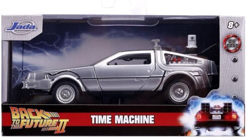 Jada Toys Back to The Future Part II 1:32 Time Machine Die-cast Car, Toys for Kids and Adults in Saudi Arabia