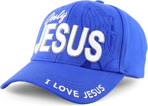 Trendy Apparel Shop Only Jesus Praying Hand Embroidered Christian Ball Cap in Saudi Arabia