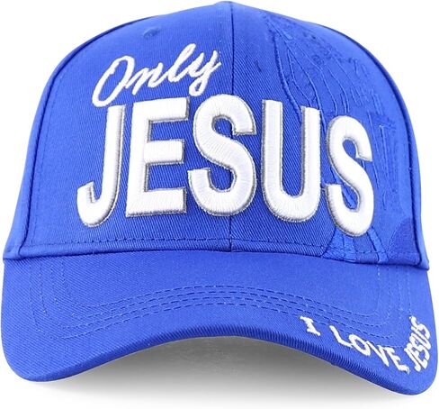 Trendy Apparel Shop Only Jesus Praying Hand Embroidered Christian Ball Cap in Saudi Arabia
