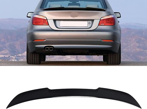 جناح خلفي سبويلر مناسب لسيارات BMW E60 5 Series 525i 528i 530i 535i 550i سيدان 2003 2004 2005 2006 2007 2008 2009 2010 أسود لامع in Kuwait