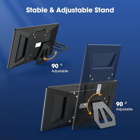 شاشة Kwumsy المحمولة L3 للسفر - 12.1 بوصة FHD IPS شاشة كمبيوتر رفيعة للغاية وموسع شاشة خارجية FHD مع حامل قابل للطي متوافق مع Windows Macbook Linux PC Laptop Switch PS4/5 in Kuwait