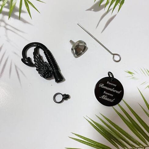 Hook Cremation Necklace for Ashes Urn Necklaces for ashes Cremation Jewelry for Ashes Fishing Necklace Urns Necklace for Ash Necklace Memory Keepsake-Forever Remembered Forever Missed in Saudi Arabia