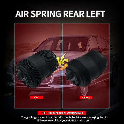 حقيبة زنبركية للتعليق الهوائي الخلفي الأيمن من VIGOR متوافقة مع سيارة Audi Q7 وBentley Bentayga موديل 2015-2022، رقم OEM 4M0616002AA، 4M0616002P، 4M0616002AC in Kuwait