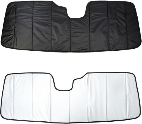 مظلة شمسية للزجاج الأمامي قابلة للطي متوافقة مع ملحقات فورد برونكو 2021-2024، حاجب الشمس للنافذة يحجب الأشعة فوق البنفسجية in Kuwait