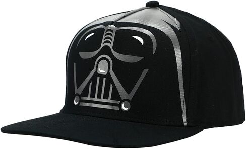 Bioworld Star Wars Darth Vader Character Printed Crown Youth Black Snapback Cap in Saudi Arabia