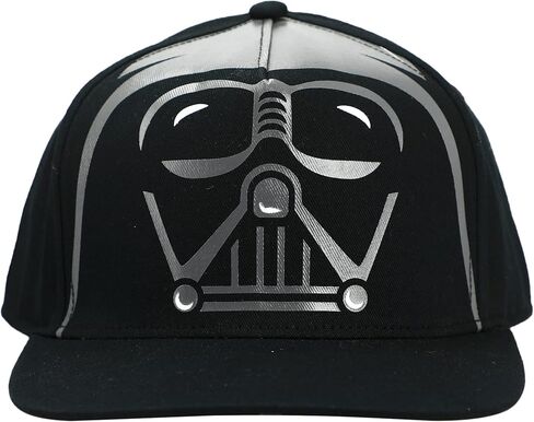 Bioworld Star Wars Darth Vader Character Printed Crown Youth Black Snapback Cap in Saudi Arabia