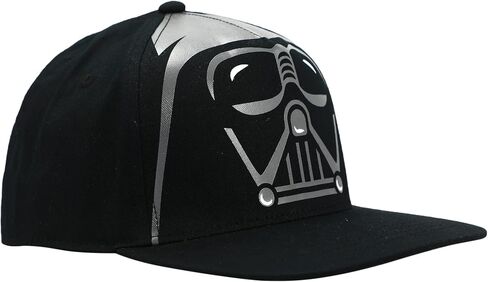 Bioworld Star Wars Darth Vader Character Printed Crown Youth Black Snapback Cap in Saudi Arabia