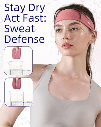 عصابات رأس غير قابلة للانزلاق، عصابات رأس مرنة، عصابة رأس رياضية للتمارين الرياضية للنساء والفتيات، لممارسة رياضة اليوجا والجري في صالة الألعاب الرياضية in Kuwait