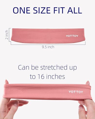 عصابات رأس غير قابلة للانزلاق، عصابات رأس مرنة، عصابة رأس رياضية للتمارين الرياضية للنساء والفتيات، لممارسة رياضة اليوجا والجري في صالة الألعاب الرياضية in Kuwait