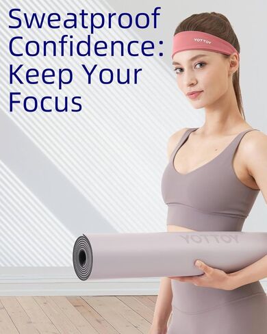 عصابات رأس غير قابلة للانزلاق، عصابات رأس مرنة، عصابة رأس رياضية للتمارين الرياضية للنساء والفتيات، لممارسة رياضة اليوجا والجري في صالة الألعاب الرياضية in Kuwait