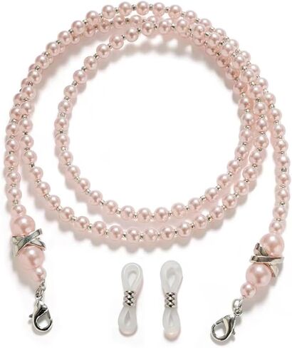 4 Pcs Beaded Glasses Chain,Eyeglass Chain for Women Sunglasses Neck Cord Holder Plastic Bead Eyeglass Lanyard in Saudi Arabia