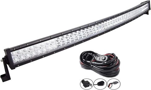 Willpower 50 52 inch 288W Curved Spot Flood Combo LED Work Light Bar with Wiring Harness Kit for Truck Car ATV SUV 4X4 Jeep Truck Driving Lamp in Saudi Arabia