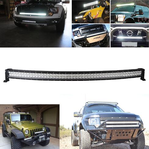 Willpower 50 52 inch 288W Curved Spot Flood Combo LED Work Light Bar with Wiring Harness Kit for Truck Car ATV SUV 4X4 Jeep Truck Driving Lamp in Saudi Arabia