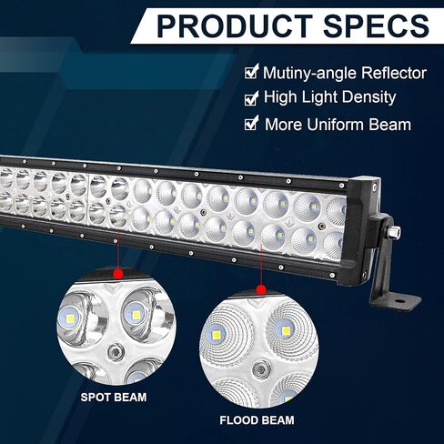 Willpower 50 52 inch 288W Curved Spot Flood Combo LED Work Light Bar with Wiring Harness Kit for Truck Car ATV SUV 4X4 Jeep Truck Driving Lamp in Saudi Arabia