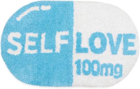 Cute Bath Mat, Get Naked Bath Mat, Preppy Aesthetic Nonslip Bathroom Decor, Funny Blue Bathroom Rug, Absorbent, Machine Washable Bathroom Rugs, Apartment Essential Decor. in Saudi Arabia