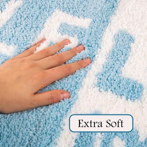 Cute Bath Mat, Get Naked Bath Mat, Preppy Aesthetic Nonslip Bathroom Decor, Funny Blue Bathroom Rug, Absorbent, Machine Washable Bathroom Rugs, Apartment Essential Decor. in Saudi Arabia