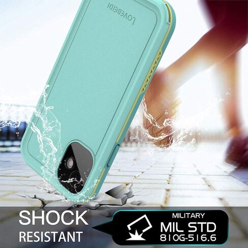 for iPhone 11 Waterproof Case 6.1 Screen Protector Underwater Shockproof Full-Body Dustproof Rugged Case for Aplle iPhone 11 (Black & Gray) in Saudi Arabia