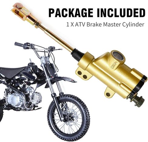 Rear Brake Master Cylinder Replacement for Sunl Pitster SSR 110 125 140cc Dirt Pit Bike, ATV Brake Master Cylinder, Black in Saudi Arabia