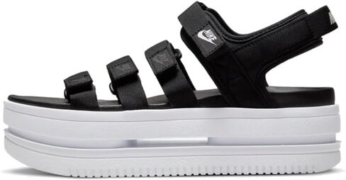Nike Icon Classic Women's Sandals (DH0224-001,BLACK/WHITE-WHITE) Size 12 in Saudi Arabia