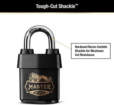 Master Lock 1921D Keyed Padlock, 2-1/8 in Wide, Black in Saudi Arabia