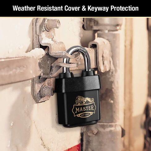 Master Lock 1921D Keyed Padlock, 2-1/8 in Wide, Black in Saudi Arabia