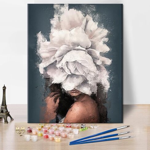 Rebotipy Paint by Numbers Human Eye Canvas Paint by Number for Adults Colorful Painting Paint by Number Kids Paint by Number Kits on Canvas Paint by Numbers for Beginner 16x20 in in Saudi Arabia