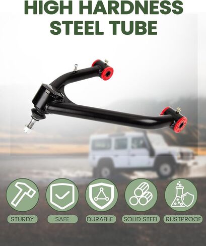 2-4" Front Upper Control Arms for 2007-2018 Silverado Sierra 1500, Adjustable Front Control Arm with Ball Joint Replace Factory Arm Compatible With 2007-2014 Tahoe Suburban Escalade Yukon in Saudi Arabia