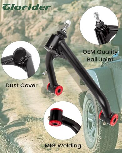 2-4" Front Upper Control Arms for 2007-2018 Silverado Sierra 1500, Adjustable Front Control Arm with Ball Joint Replace Factory Arm Compatible With 2007-2014 Tahoe Suburban Escalade Yukon in Saudi Arabia
