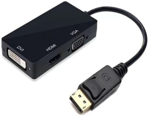 Multi-Function Displayport Dp to HDMI/DVI/VGA Male to Female 3-in-1 Adapter Converter Cable in Saudi Arabia