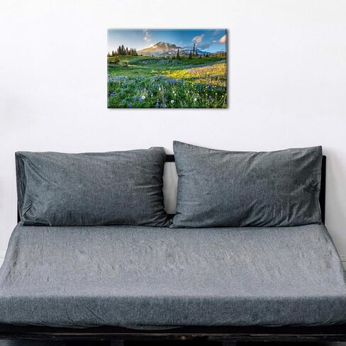 Angels Landing Mountain Wall Art Zion National Park Pictures Wall Decor Utah Mountains Landscape Nature Panoramic Scenery Poster Painting Artwork for Living Room Bedroom Home Decoration 12x16" in Saudi Arabia