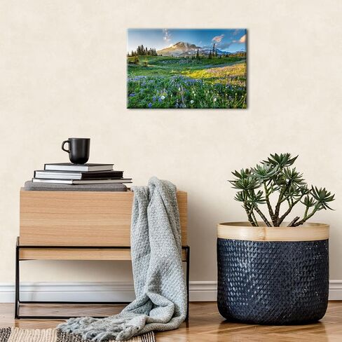 Angels Landing Mountain Wall Art Zion National Park Pictures Wall Decor Utah Mountains Landscape Nature Panoramic Scenery Poster Painting Artwork for Living Room Bedroom Home Decoration 12x16" in Saudi Arabia