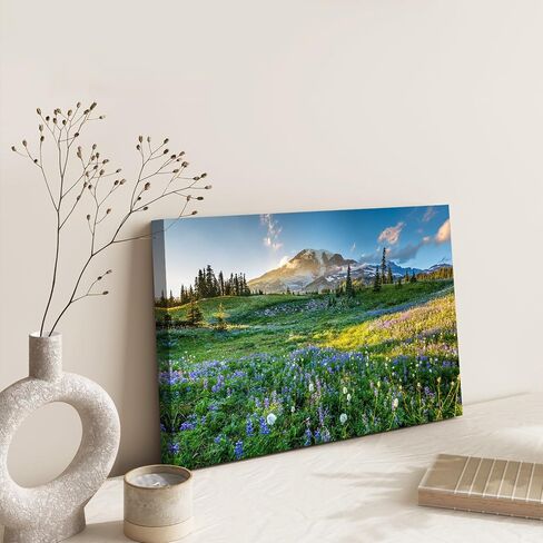 Angels Landing Mountain Wall Art Zion National Park Pictures Wall Decor Utah Mountains Landscape Nature Panoramic Scenery Poster Painting Artwork for Living Room Bedroom Home Decoration 12x16" in Saudi Arabia