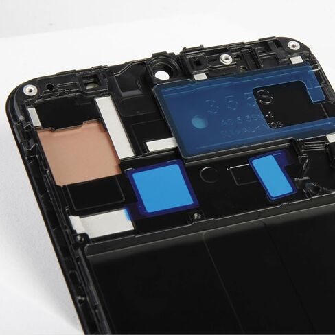 شاشة A50 A505 OLED LCD + إطار لهاتف Samsung Galaxy A50 2019 A505F A505W A505U1 A505G/DS 6.4 بوصة شاشة LCD بديلة لمجموعة رقمنة اللمس (أسود) in Kuwait