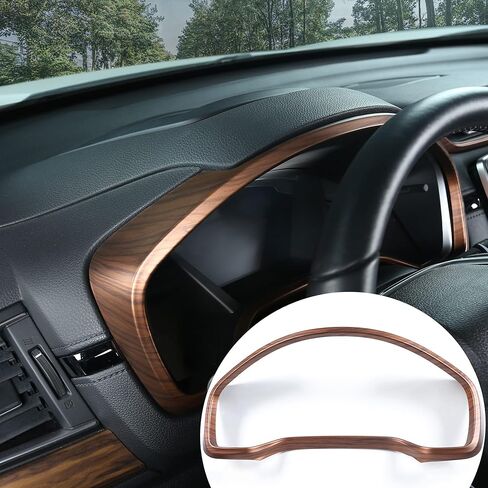 AntBooBoo for CRV Dashboard Instrument Dial Frame Trim Cover Panel for Honda CR-V 2022 2021 2020 2019 2018 2017 Interior Peach Wood Grain Decoration Moulding Accessories… in Saudi Arabia