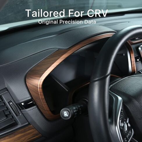 AntBooBoo for CRV Dashboard Instrument Dial Frame Trim Cover Panel for Honda CR-V 2022 2021 2020 2019 2018 2017 Interior Peach Wood Grain Decoration Moulding Accessories… in Saudi Arabia