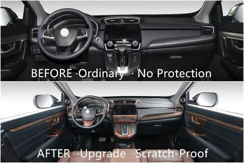 AntBooBoo for CRV Dashboard Instrument Dial Frame Trim Cover Panel for Honda CR-V 2022 2021 2020 2019 2018 2017 Interior Peach Wood Grain Decoration Moulding Accessories… in Saudi Arabia