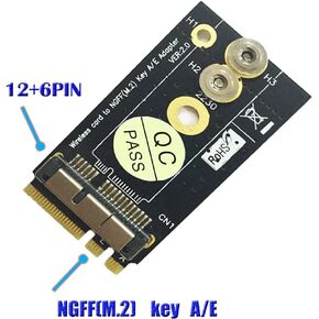 BCM94360CS2/HLT BCM943224PCIEBT2 Card to NGFF(M.2) Key A/E Adapter for Mac OS